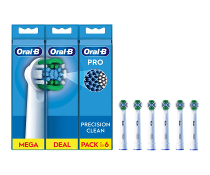 Końcówka do szczoteczek Oral-B Końcówki do szczoteczki ORAL-B PrecisionClean EB20RX (6szt.)